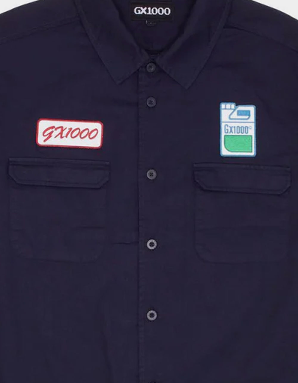 GX1000 Fertilizer Mens Button Up Shirt - DARK BLUE