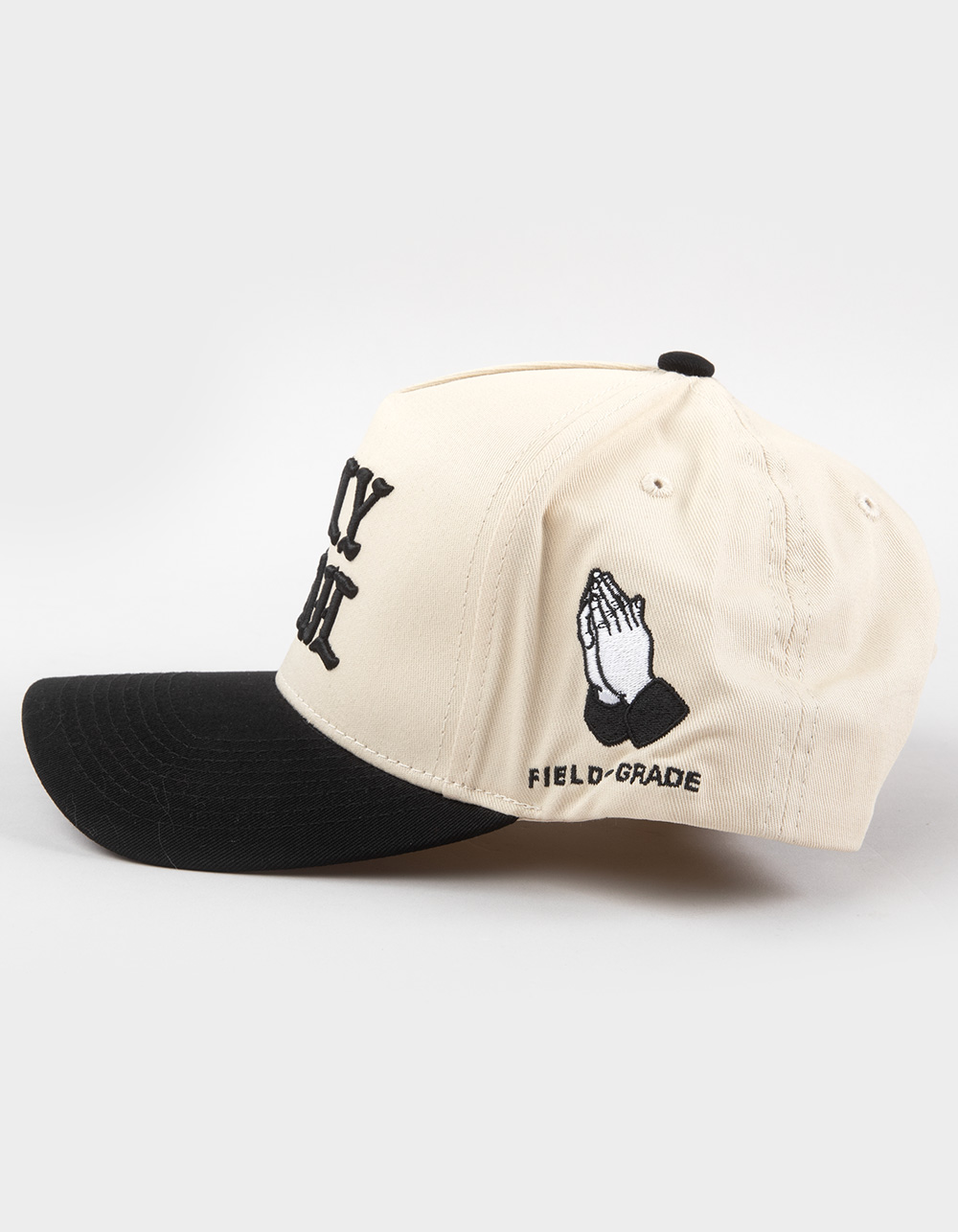 FIELD GRADE Holy Grail Snapback Hat - BLACK COMBO