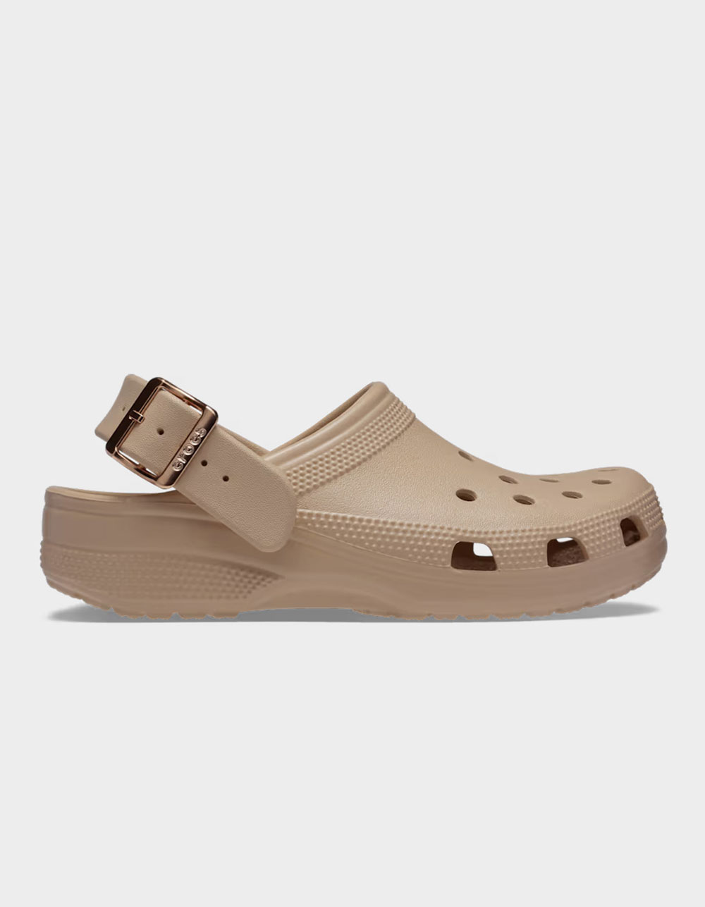 CROCS Classic Metallic Buckle Clogs - BLUSH