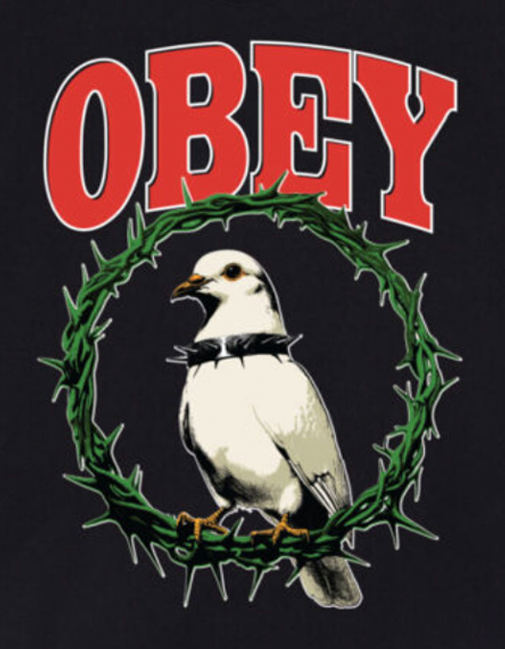OBEY Thorns Of Peace Mens Tee - BLACK