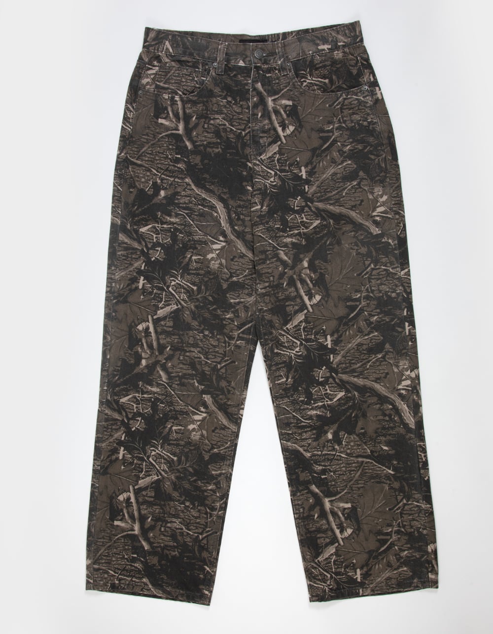 RSQ Mens Baggy Twill Pants - CAMO/BLK