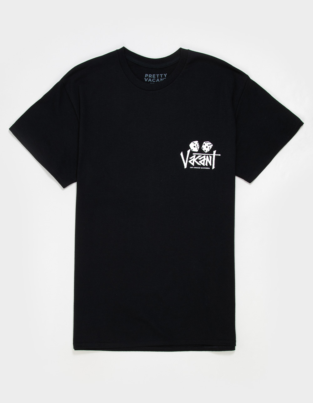 PRETTY VACANT Dice Mens Tee - BLACK