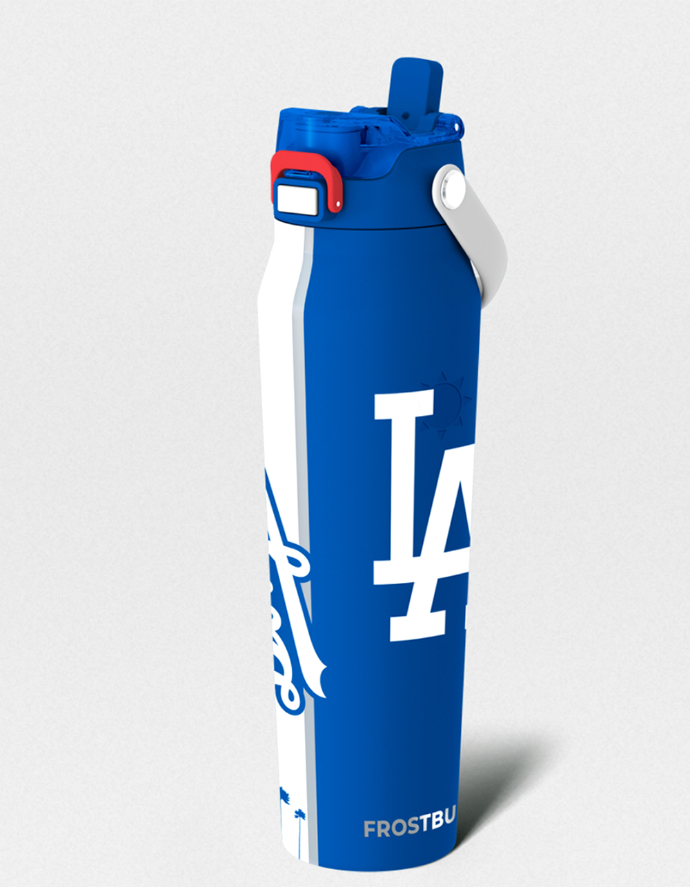 FROST BUDDY Los Angeles Dodgers Bottle Buddy 24 oz Water Bottle - WHT/BLUE