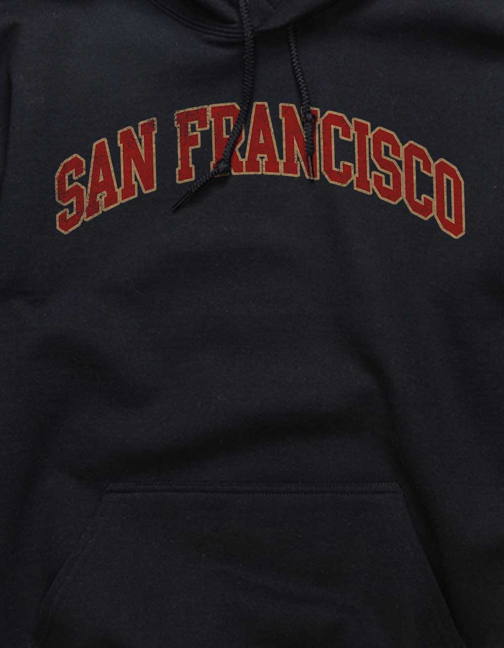 SAN FRANCISCO Varsity Unisex Hoodie - BLACK