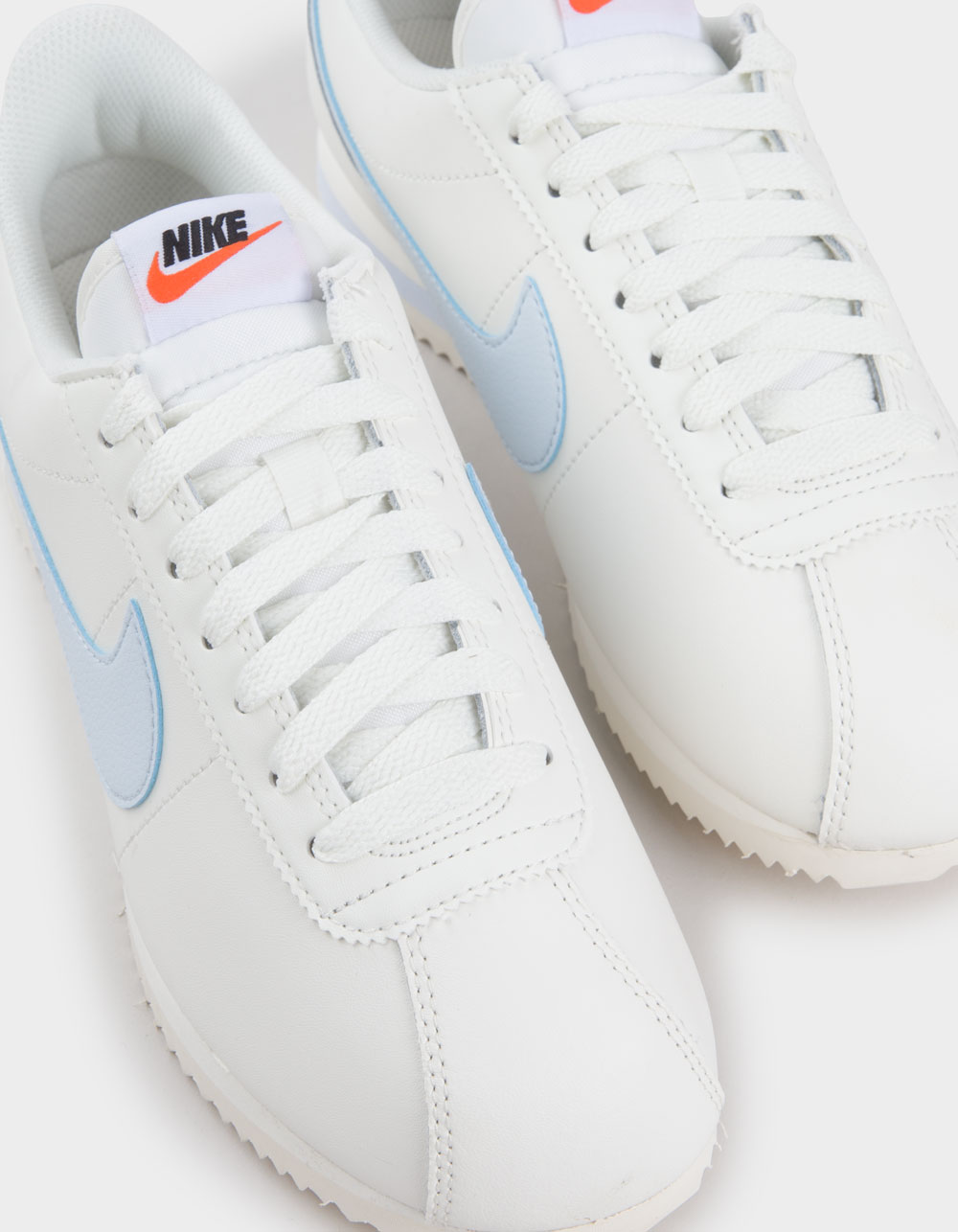 NIKE Cortez Womens Shoes - WHITE/BLUE