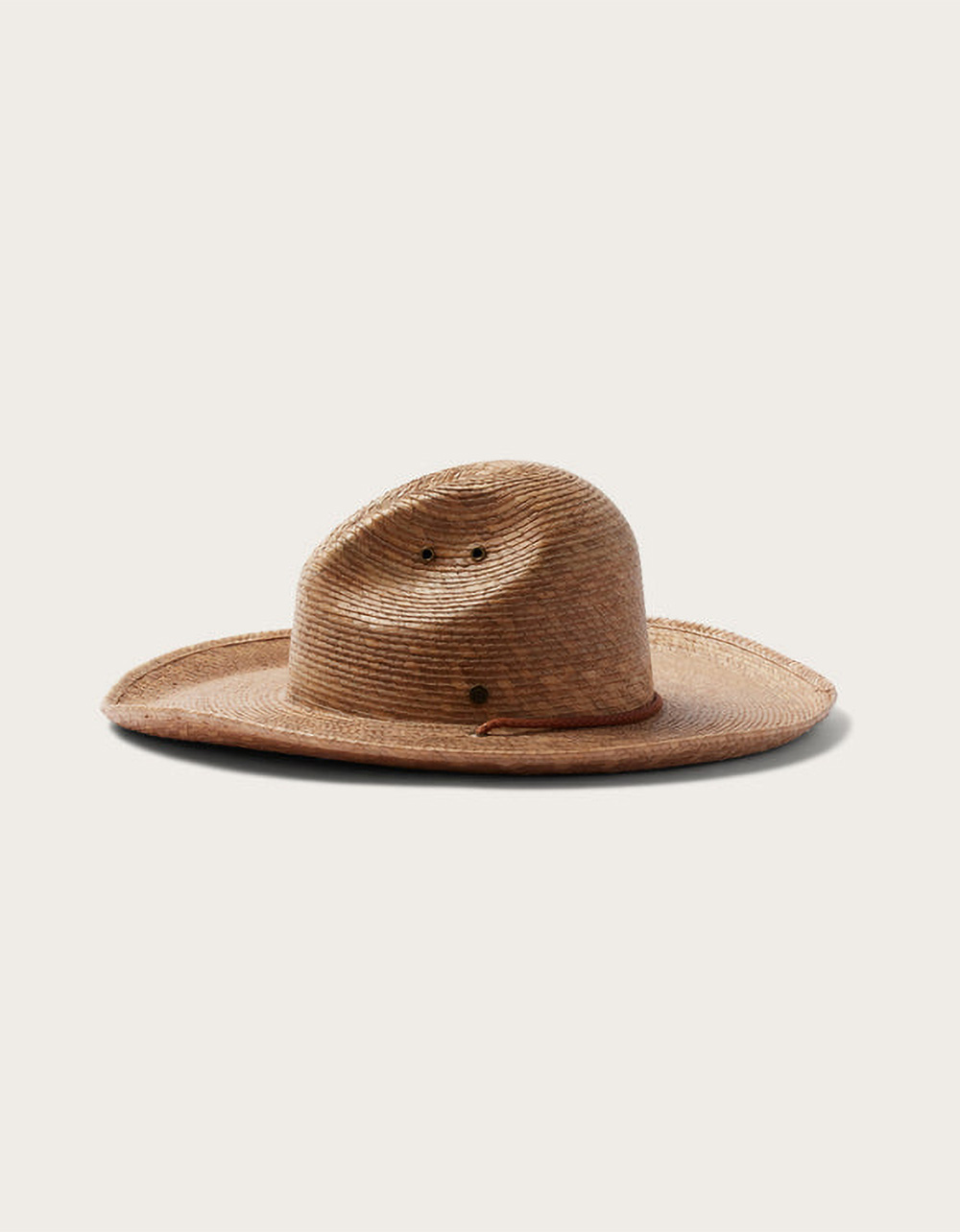 HEMLOCK HAT CO. Elliot Gus Cowboy Straw Hat - LIGHT BROWN