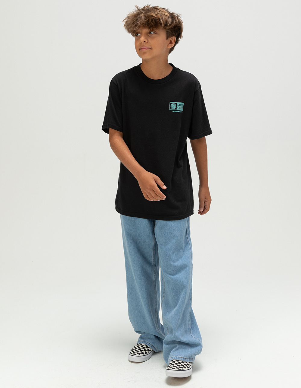 SALTY CREW Scribble Boys Tee - BLACK