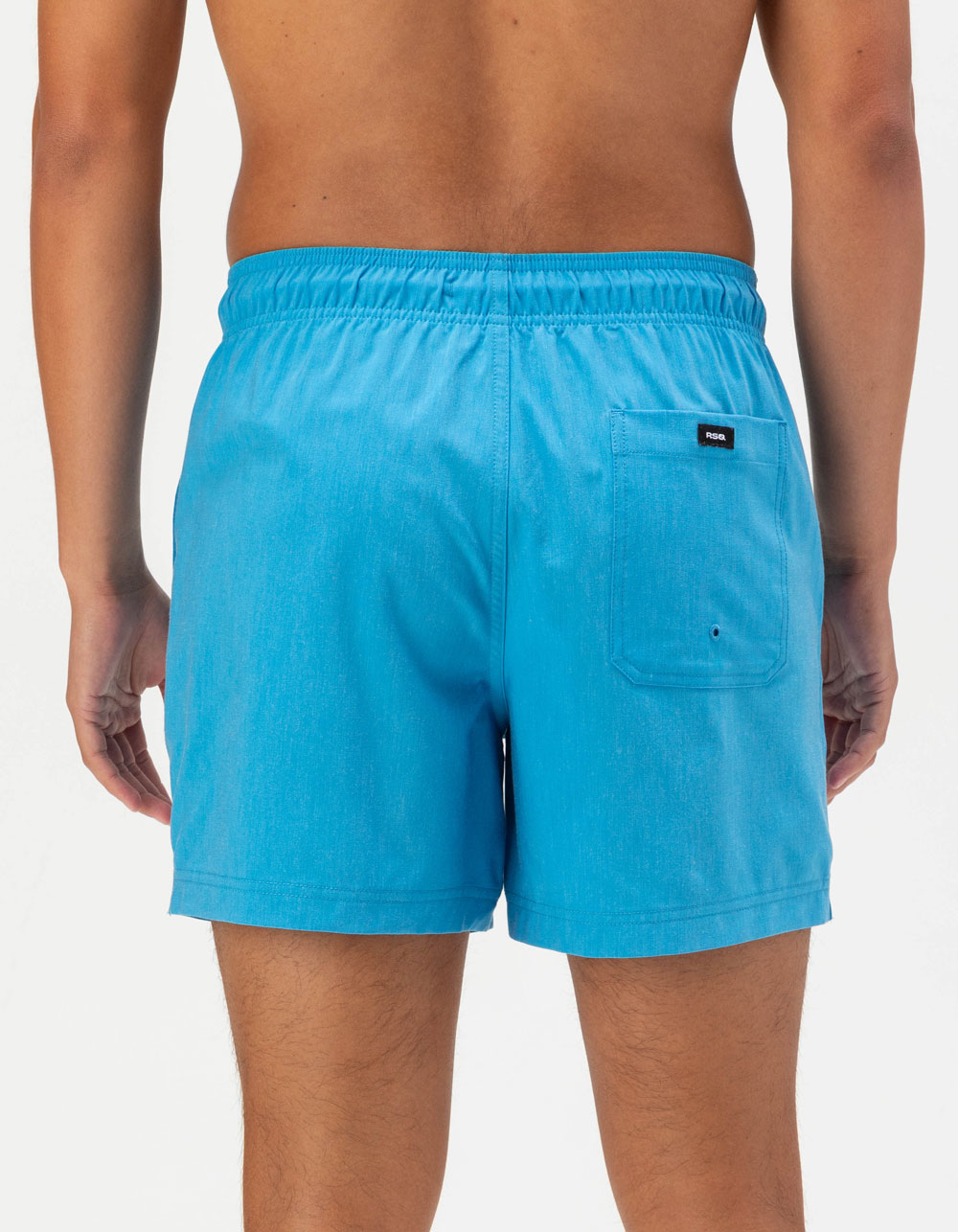 RSQ Mens Solid Swim Shorts - MEDIUM BLUE