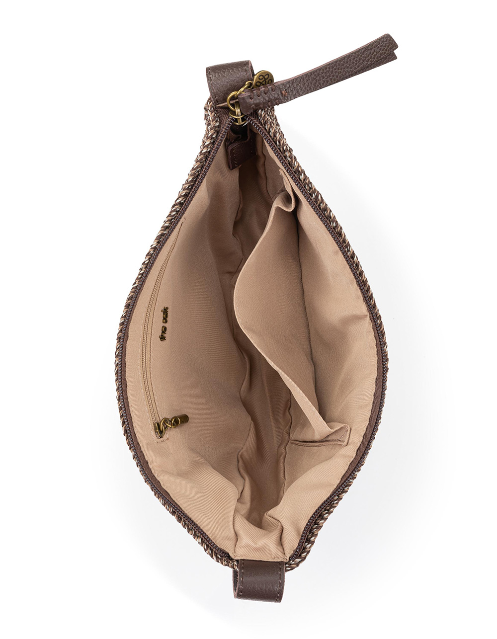 THE SAK Tess Crochet Sling Bag - HTHR BROWN