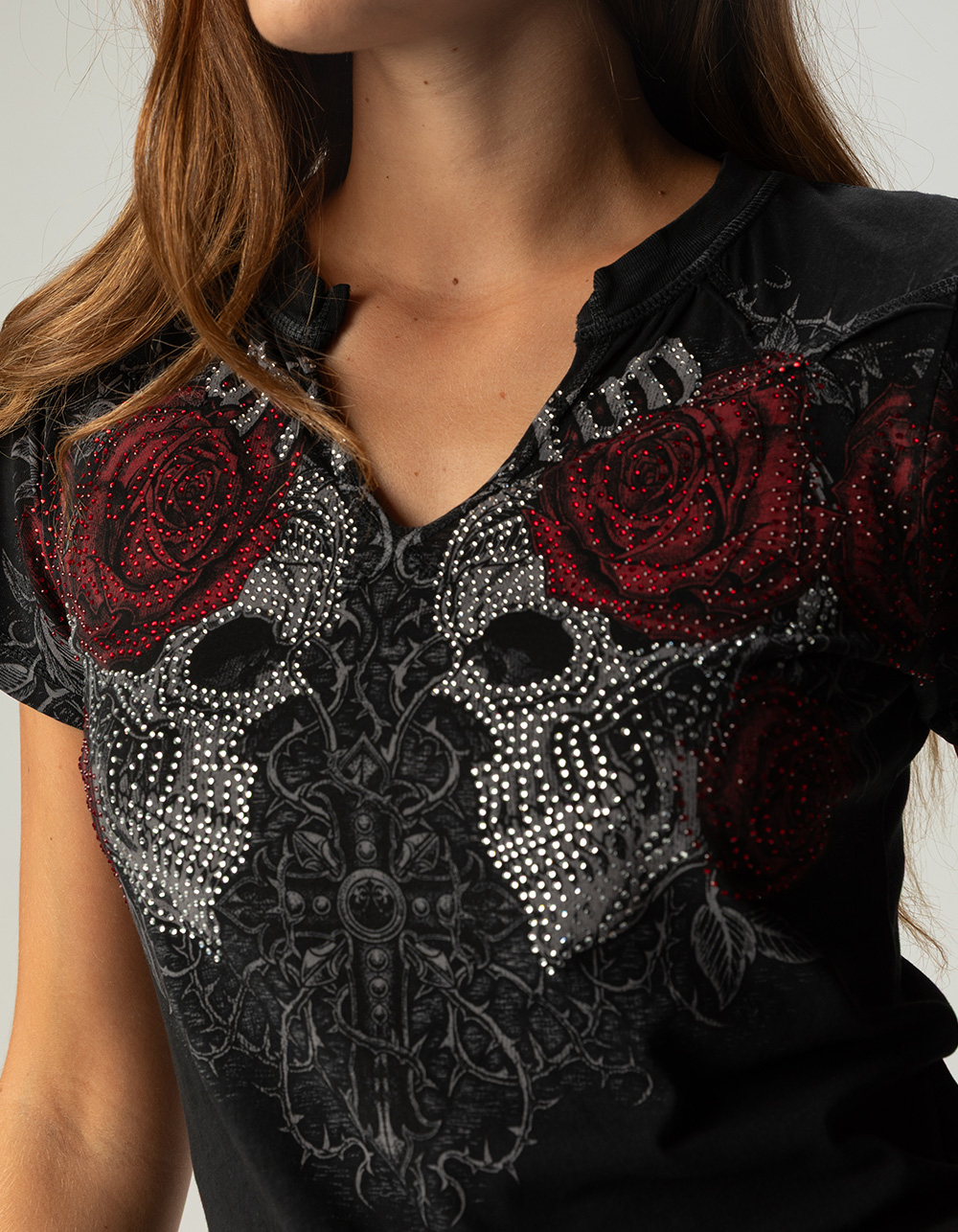 AFFLICTION Forgotten Womens Top - BLACK