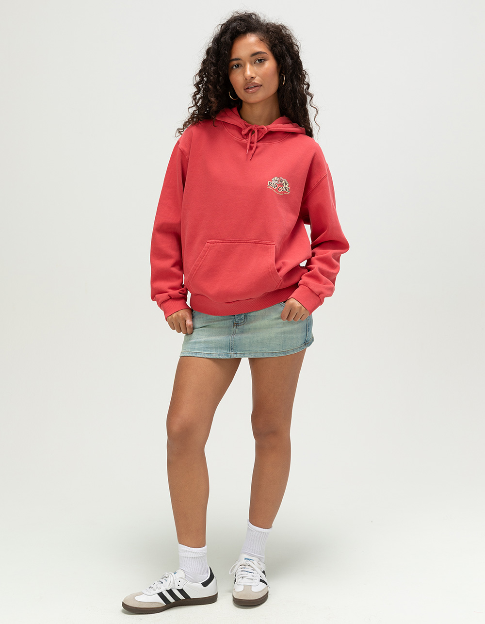 RIP CURL Bells Womens Hoodie - RED