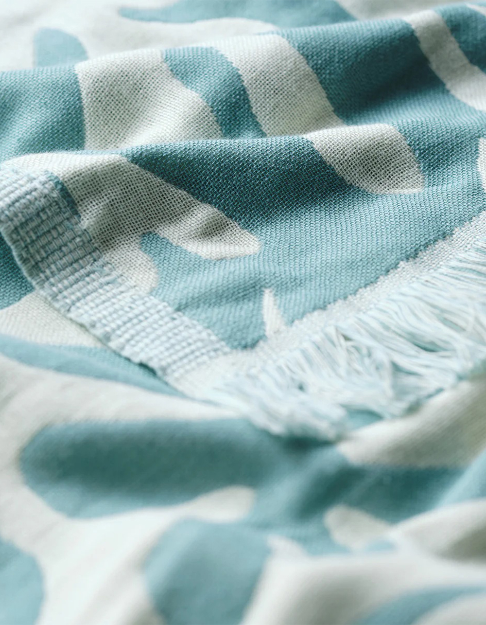SLOWTIDE Sunny Driftweave Turkish Towel - BLUE