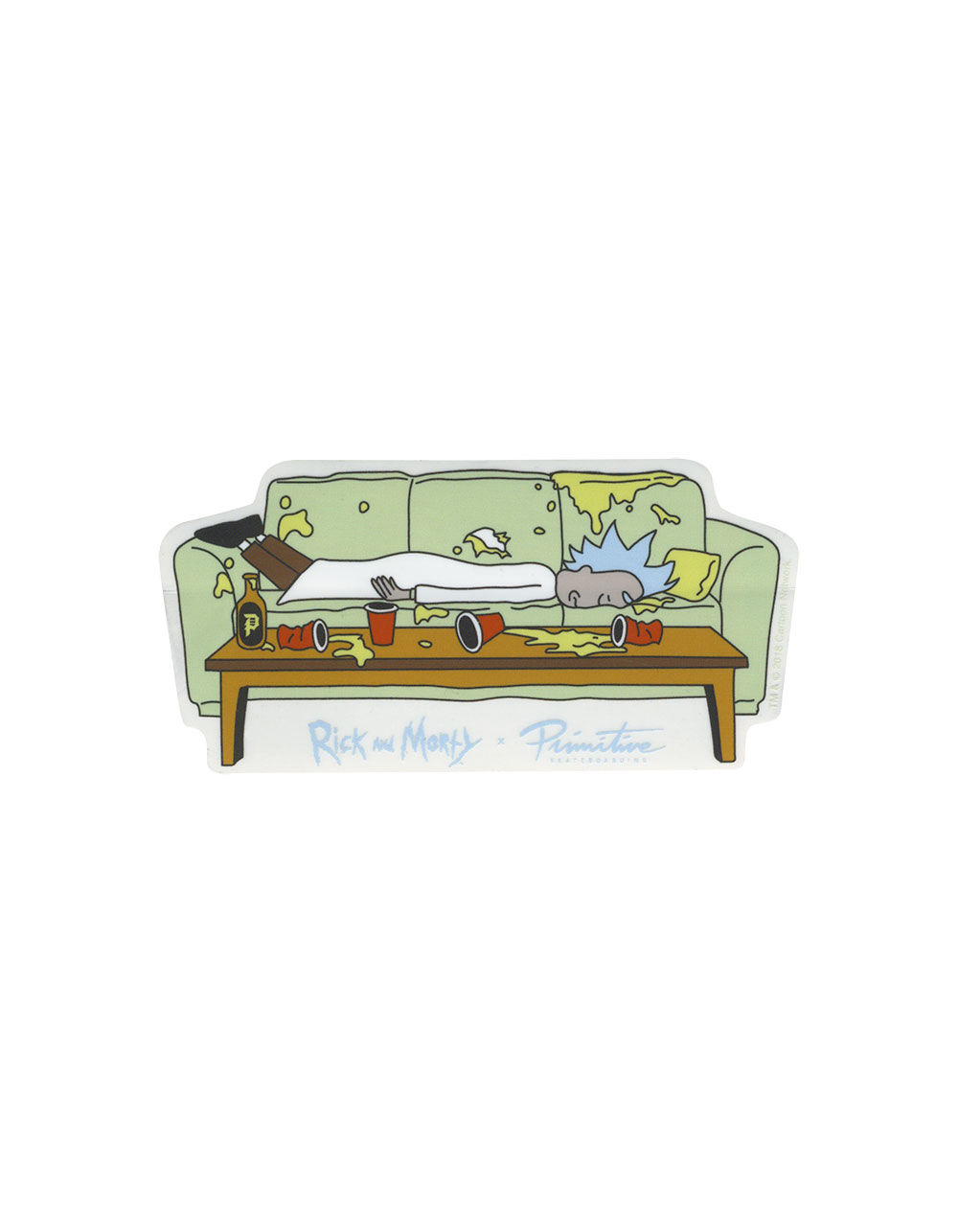 PRIMITIVE x Rick And Morty Lights Out Sticker image number 0