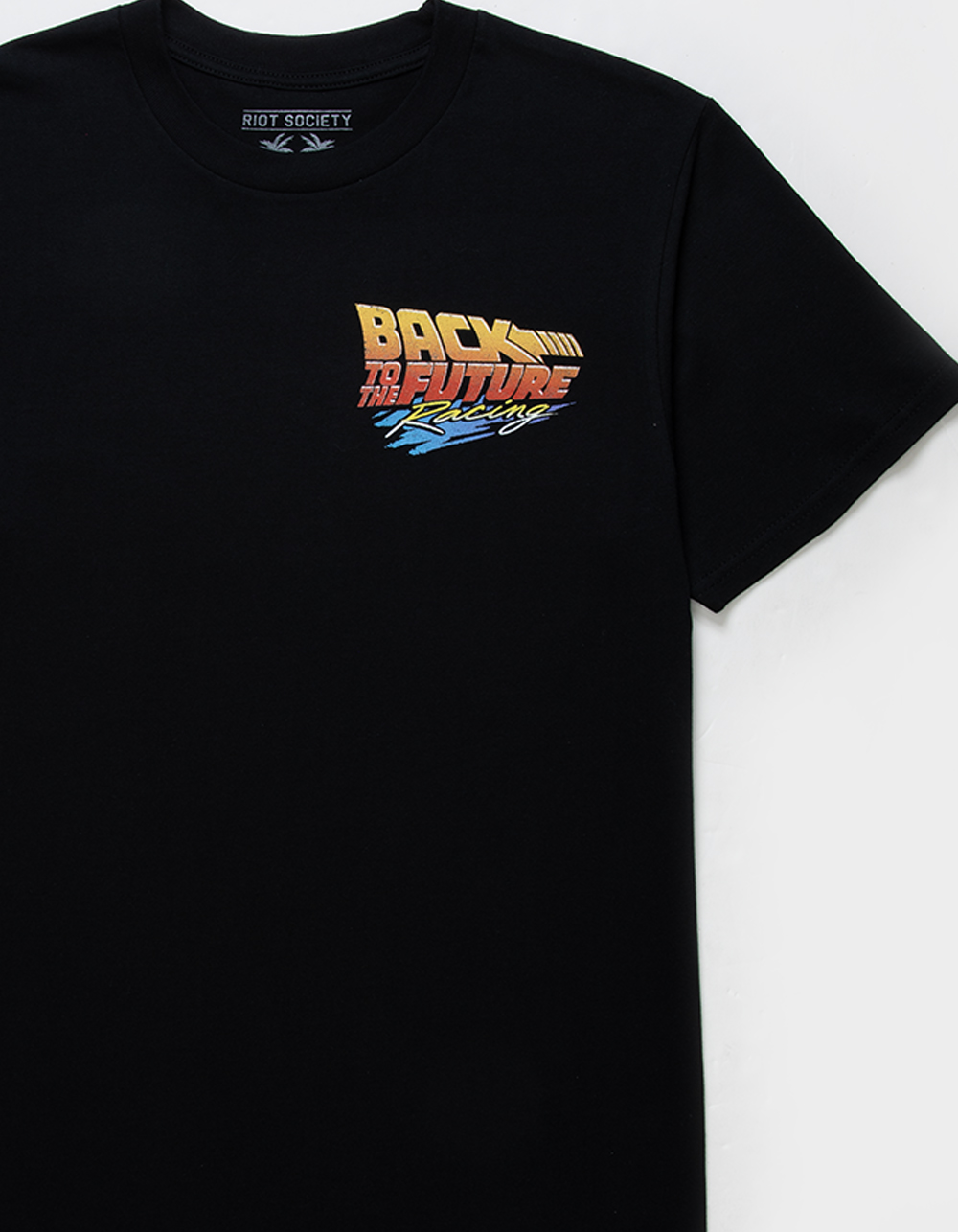 RIOT SOCIETY Back To The Future Mens Tee - BLACK