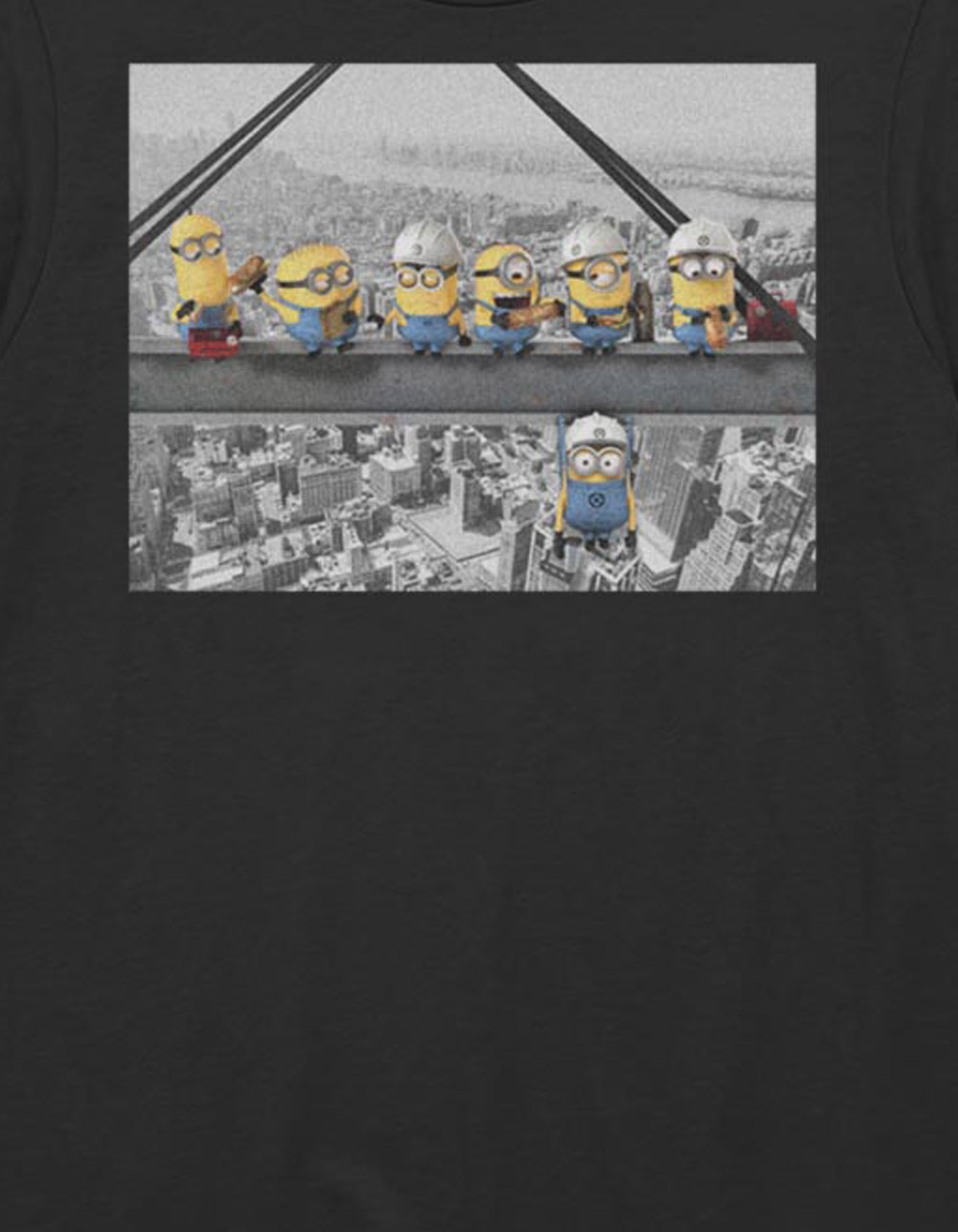 MINIONS Lunch Break Unisex Tee - BLACK