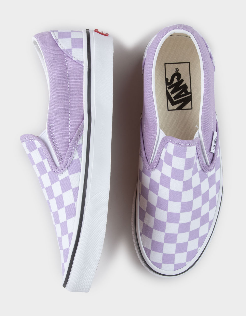 VANS Classic Slip-On Checkerboard Kids Shoes - ORCHID