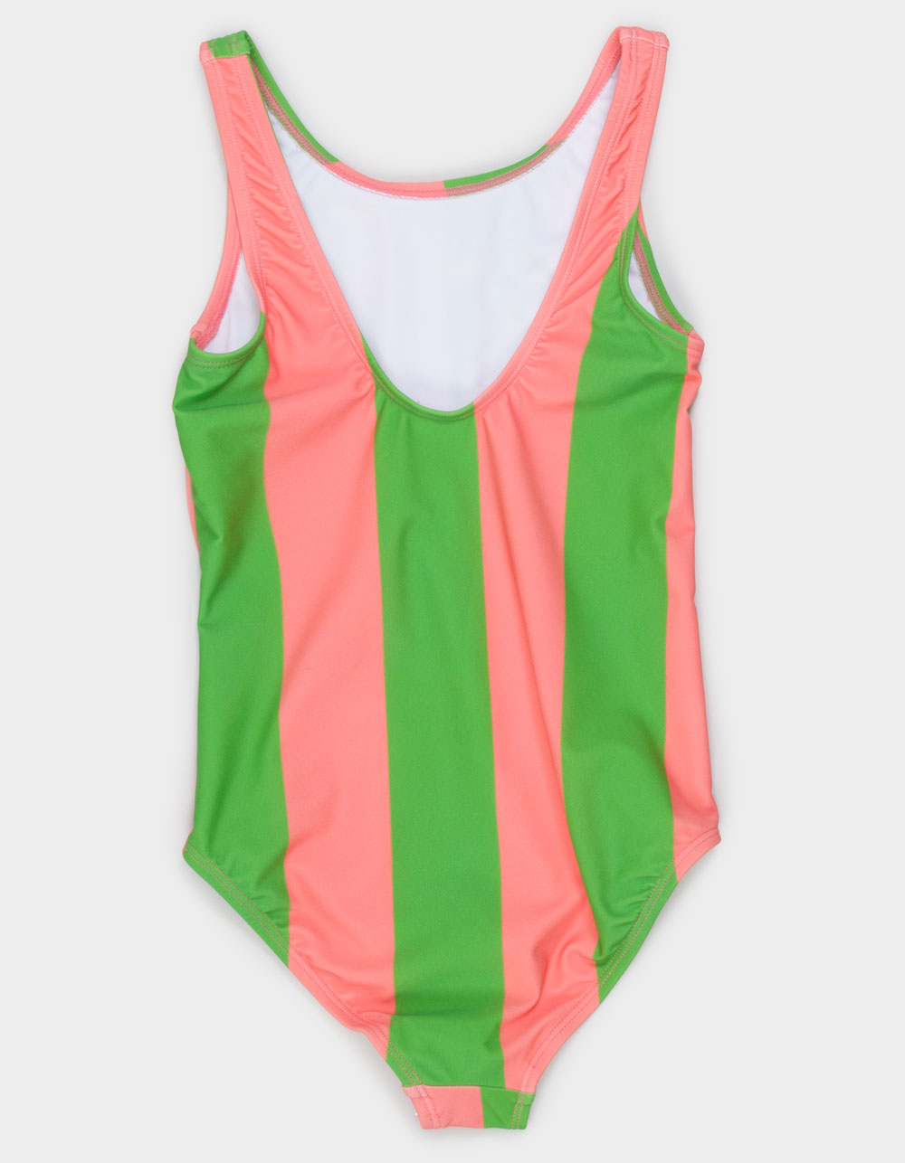 SEAESTA SURF Retro Stripe Girls One Piece Swimsuit - WATERMELON