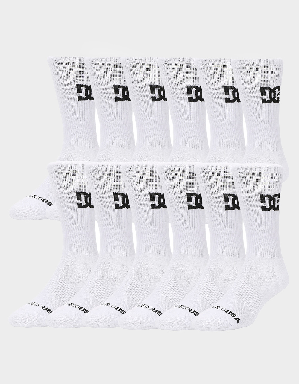 DC SHOES 6 Pack Mens Crew Socks