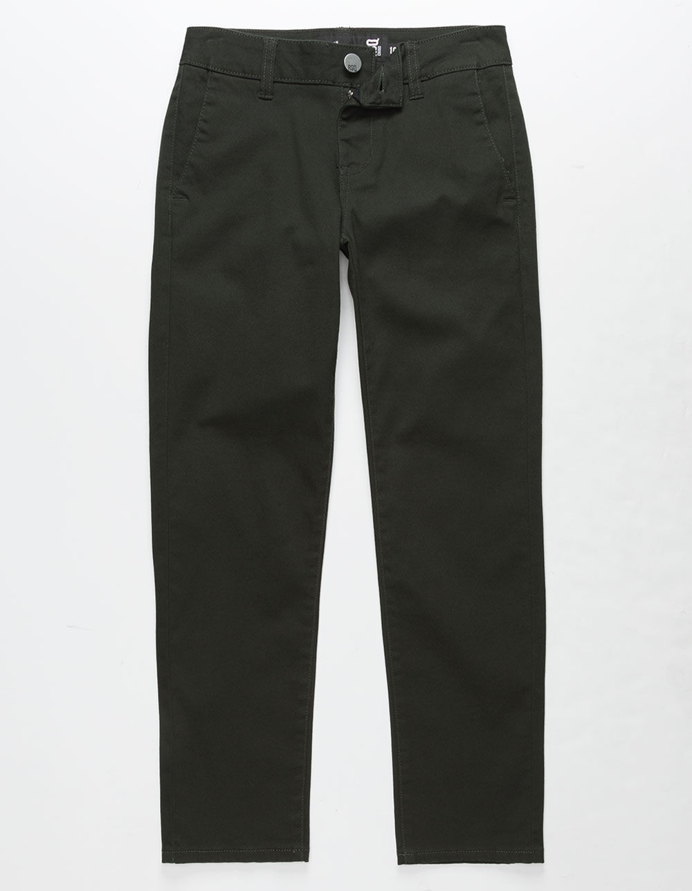 RSQ London Dark Olive Boys Skinny Chino Pants image number 0
