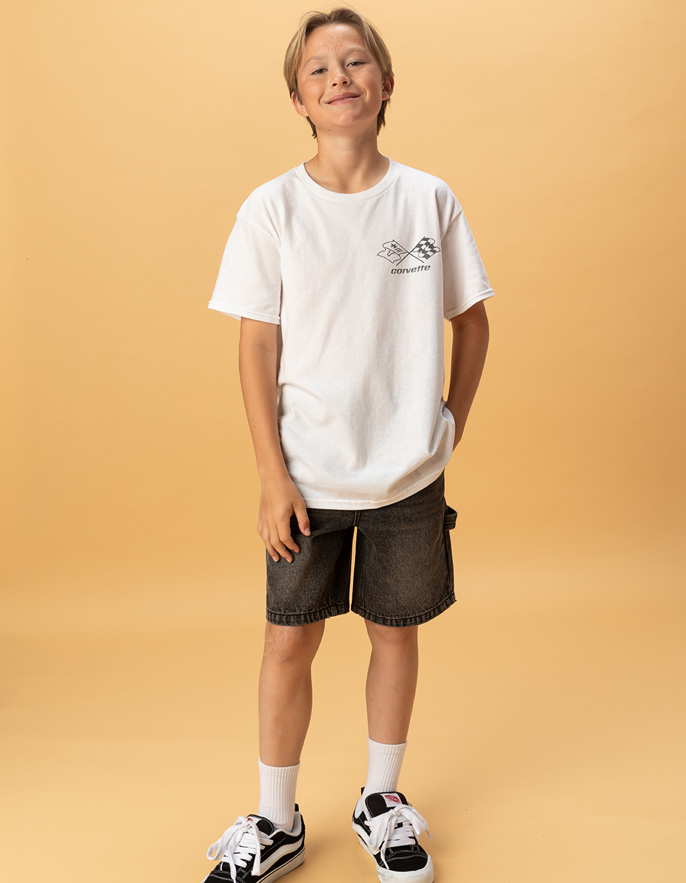 CHEVY Corvette Boys Tee - WHITE