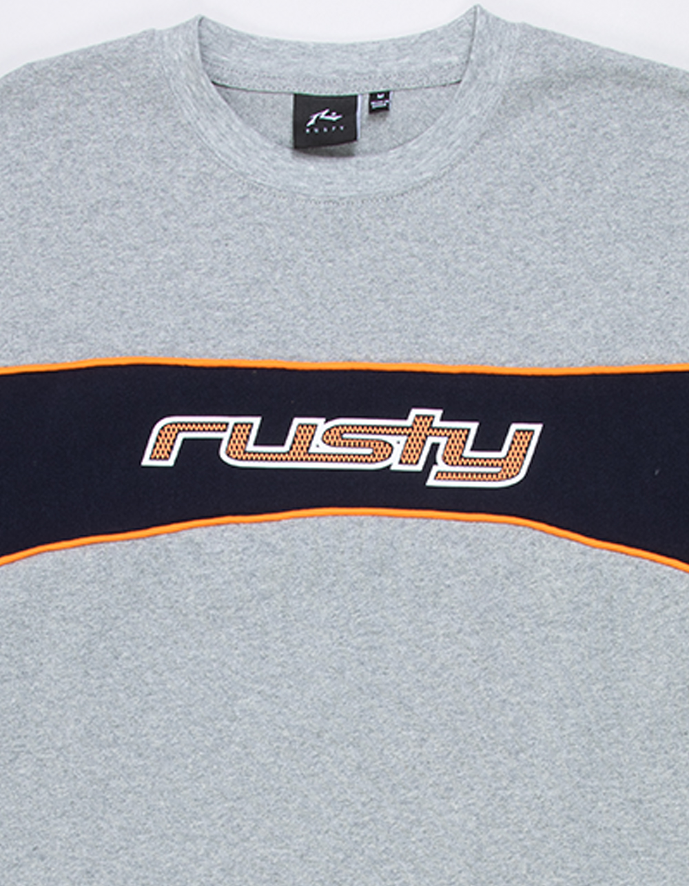 RUSTY Kinetic Mens Oversized Heavyweight Tee - HEATHER GRAY