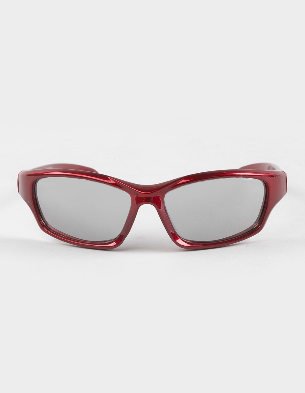 RSQ Wrap Plastic Sunglasses - RED