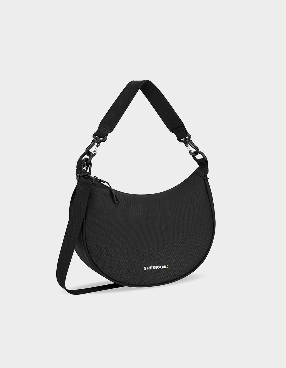 SHERPANI Mina Crescent Bag - BLACK