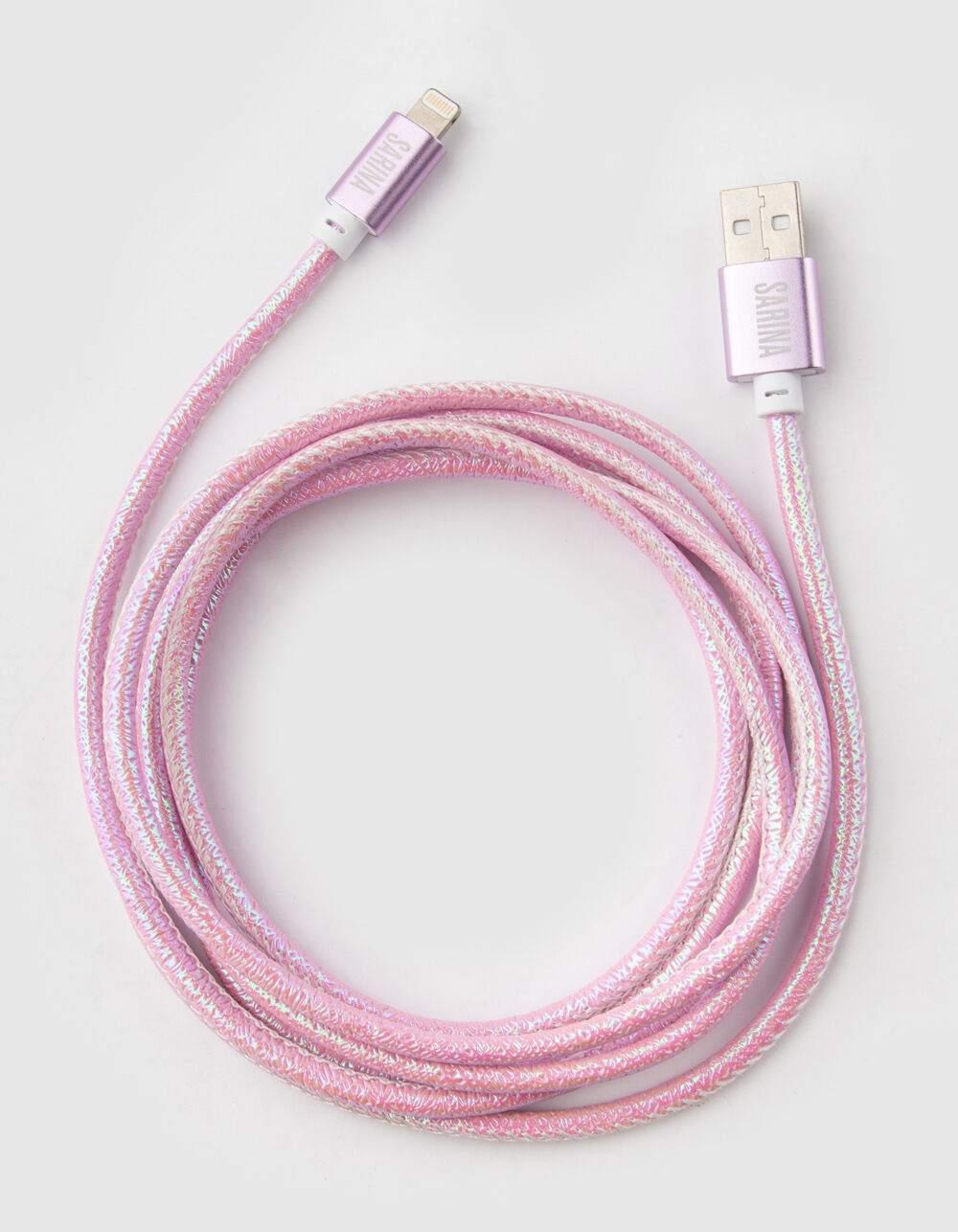SARINA 6 Foot Iridescent Pink Lightning Cable image number 0
