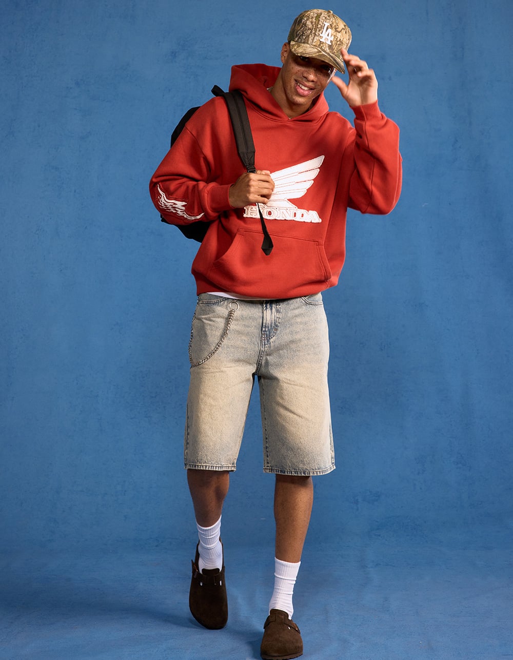 RSQ Mens Baggy Jorts - LIGHT WASH
