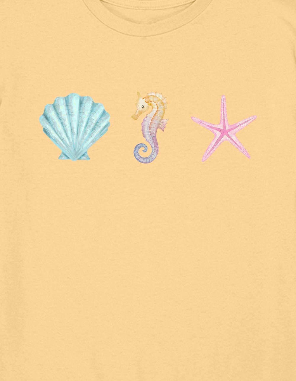 OCEAN Icons Trio Unisex Kids Tee - LT YELLOW