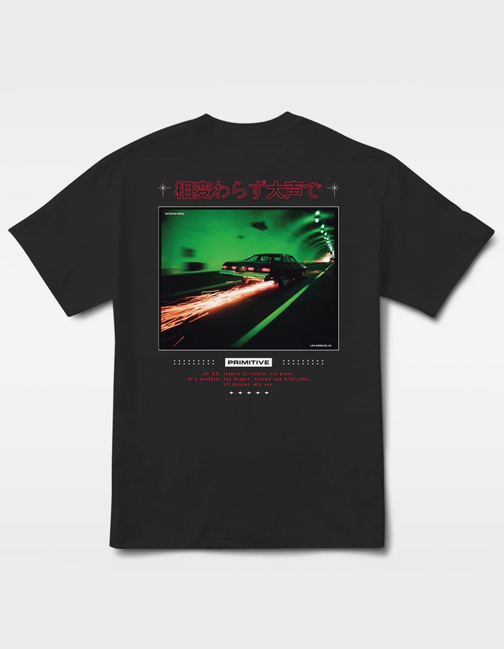 PRIMITIVE Scrape Mens Heavyweight Tee - BLACK