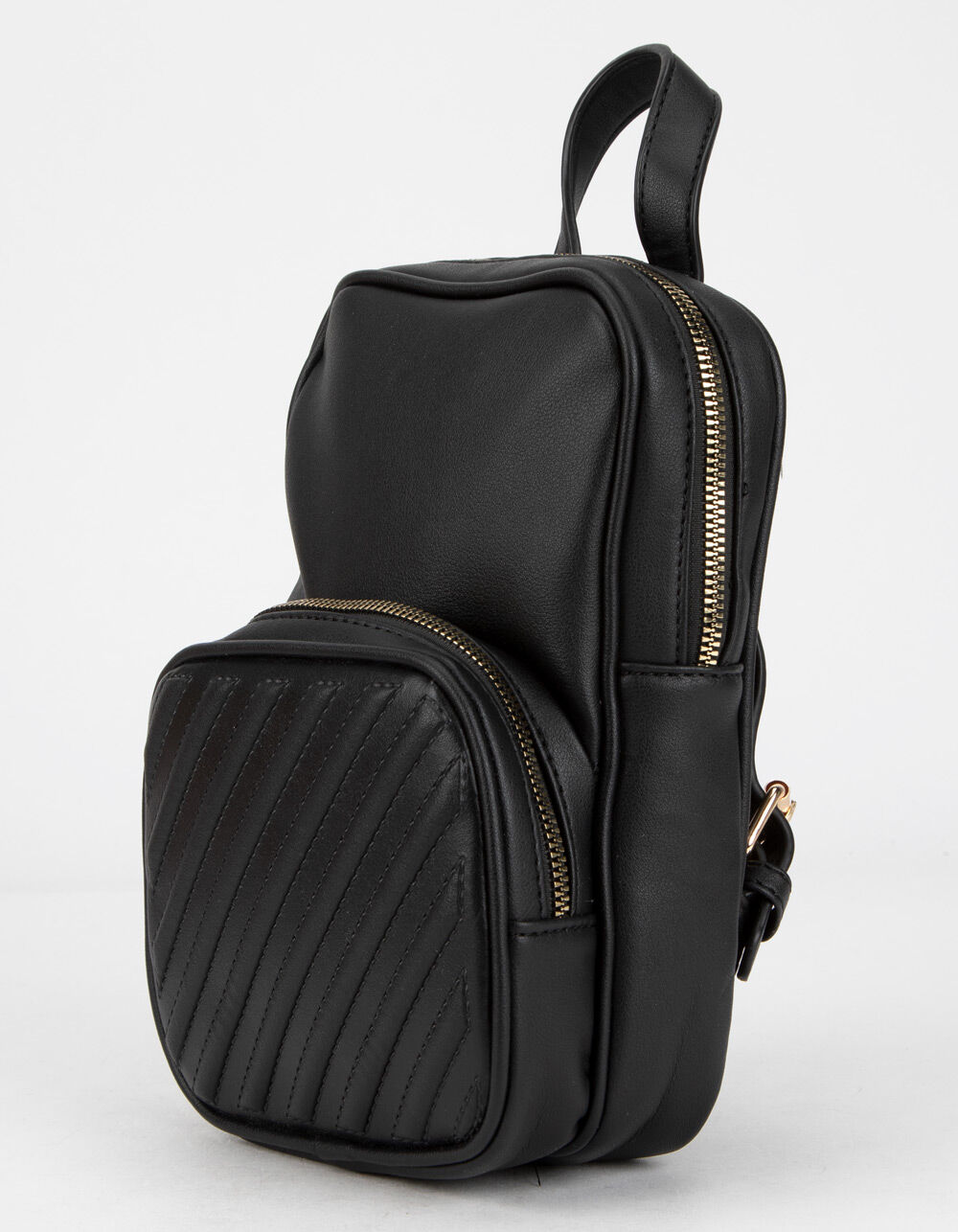 Textured Faux Leather Mini Backpack image number 1