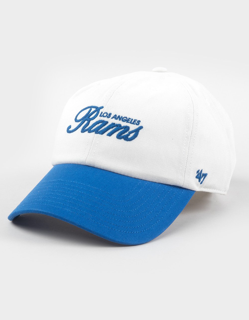 47 BRAND Los Angeles Rams Foundational '47 Clean Up Strapback Hat - Cream Combo