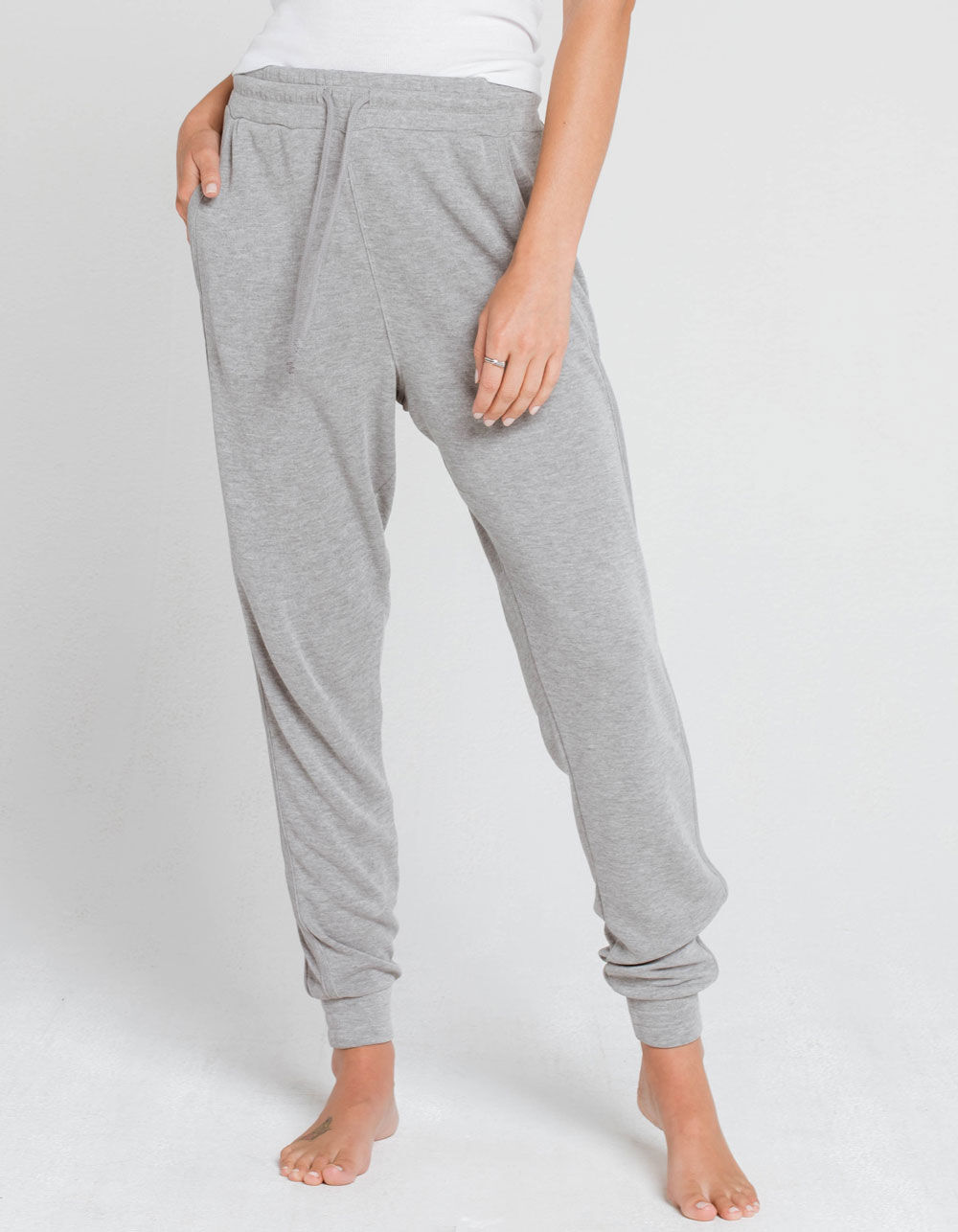FREE PEOPLE Back Into It Womens Gray Jogger Sweatpants - GRAY | Tillys