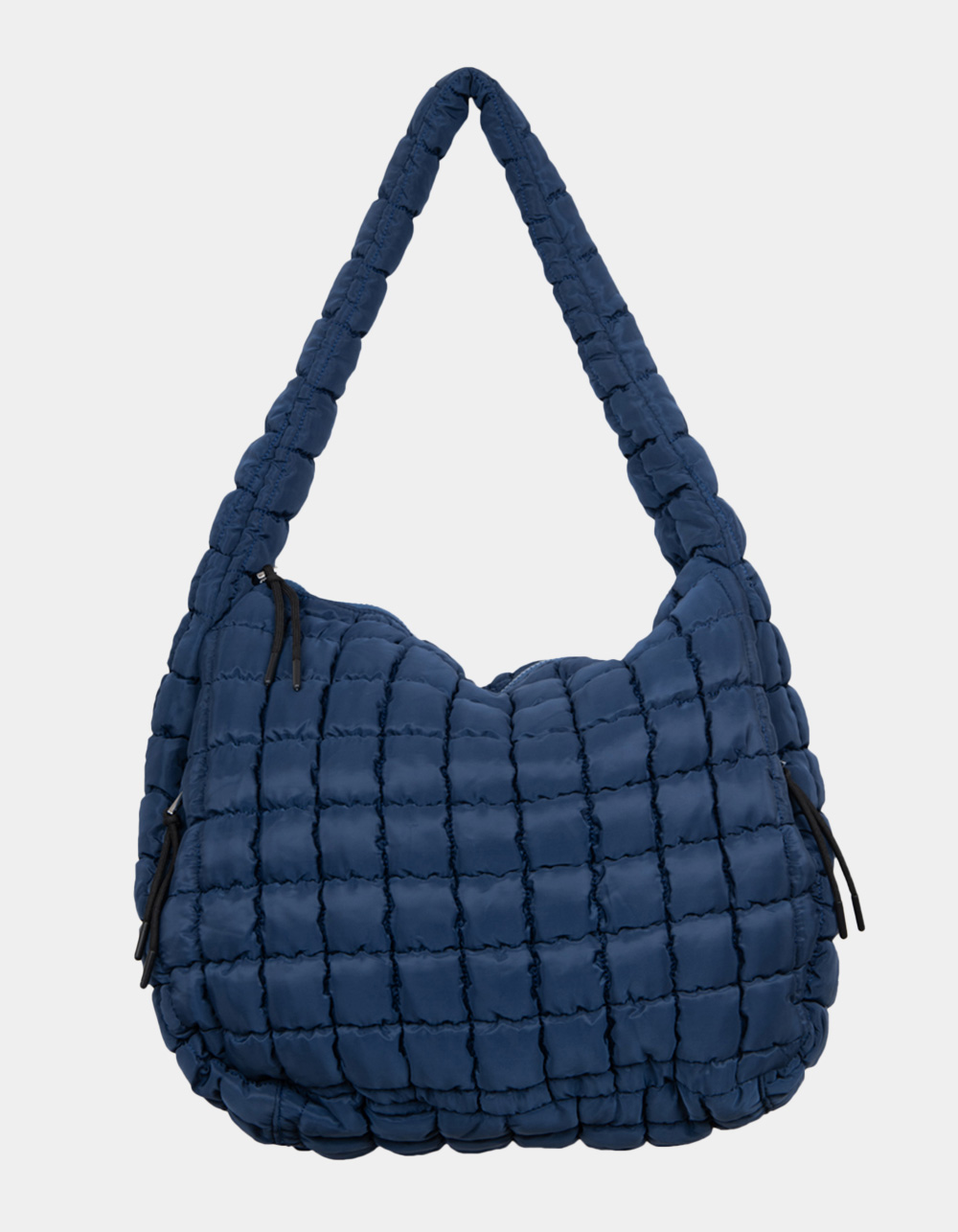 KATYDID Oversized Quilted Hobo Tote Bag - NAVY