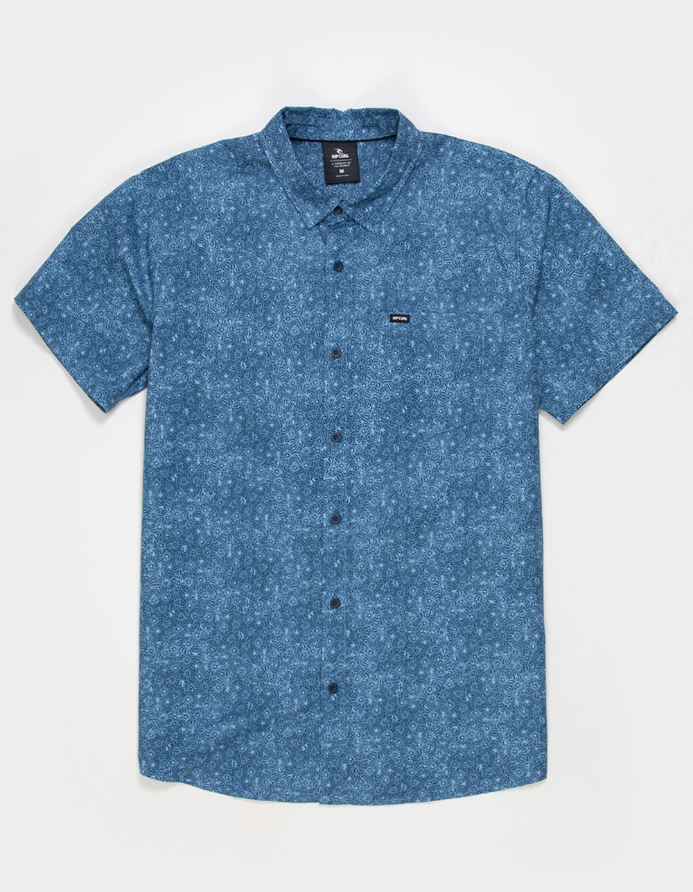 RIP CURL Hypno Micro Mens Button Up Shirt - NAVY