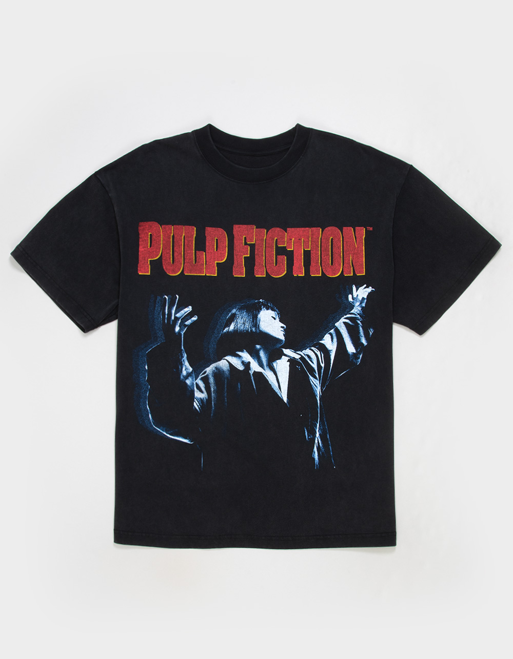 PULP FICTION Wild & Free Mens Boxy Tee - WASHED BLACK