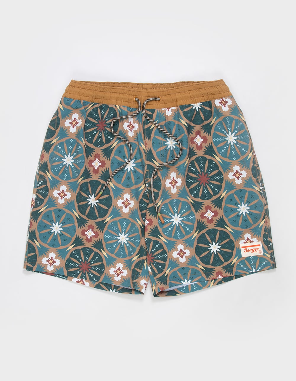 SEAGER Yuma Mens Swim Trunks - BLUE COMBO