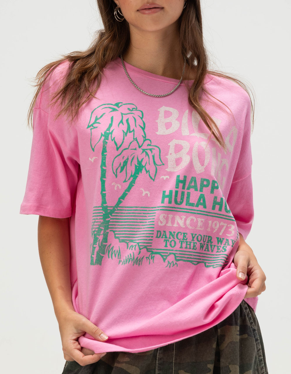 BILLABONG Dance Your Way Womens Relaxed Tee - PINK