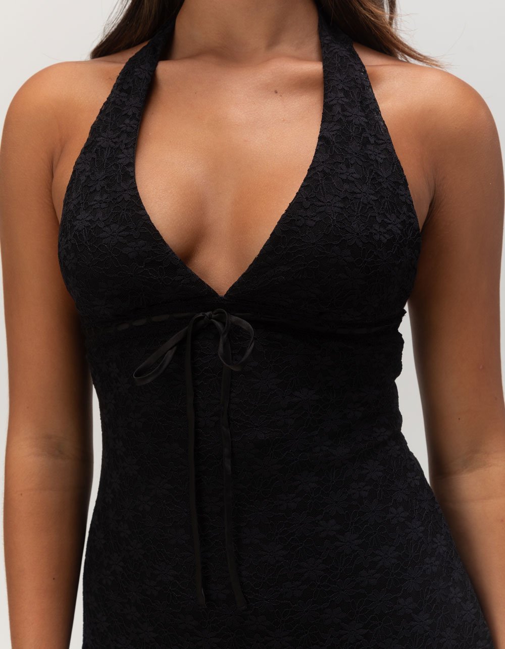 COTTON CANDY LA Womens Halter Mini Dress