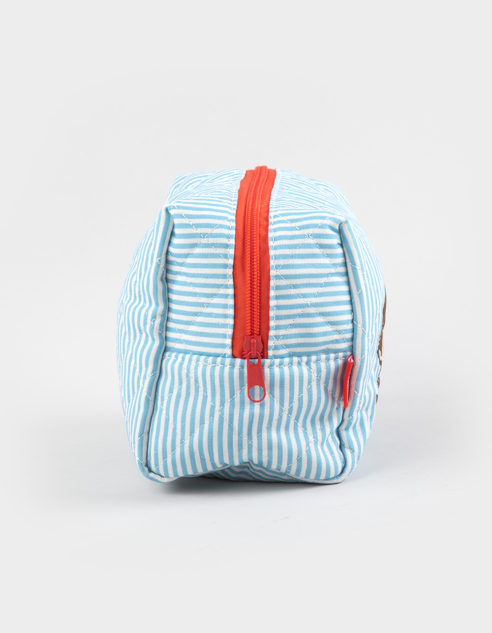 MONCHHICHI Striped Makeup Pouch - BLUE
