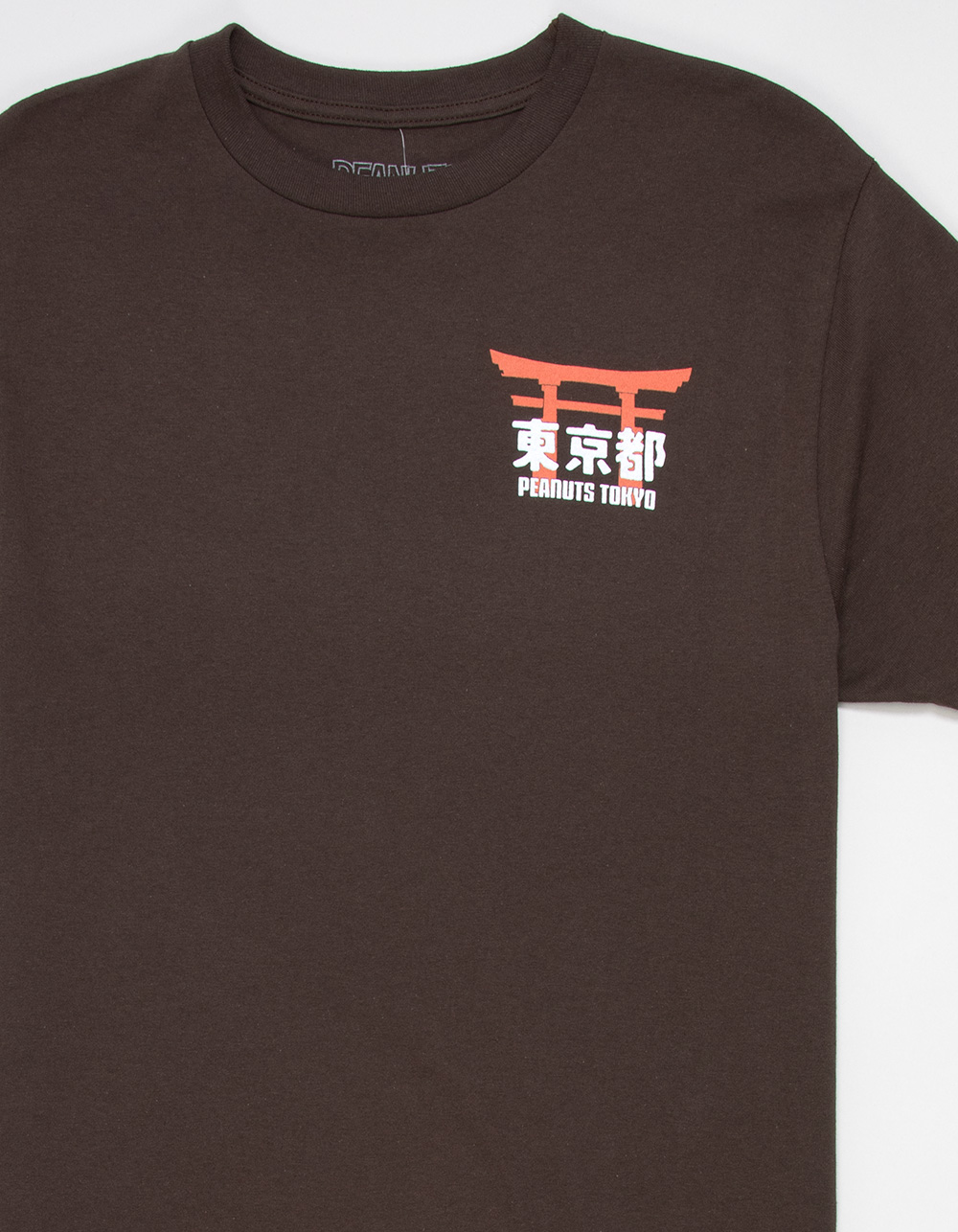 PLEASANT GETAWAY Peanuts Snoopy Tokyo Mens Tee - BROWN