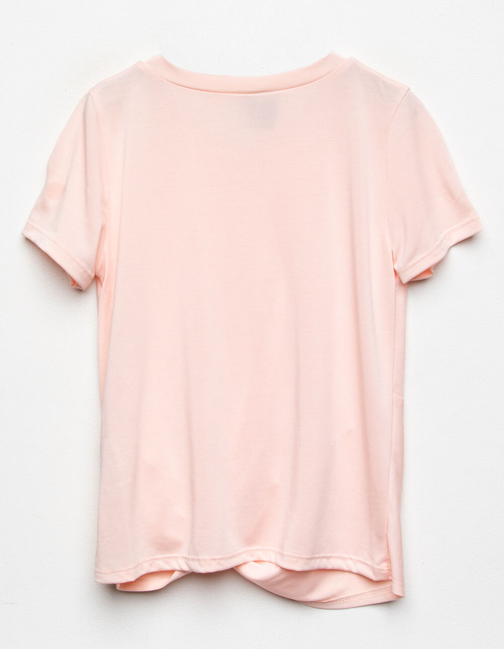 FOR ALL SEASONS Twist Front Girls Top - BLUSH | Tillys