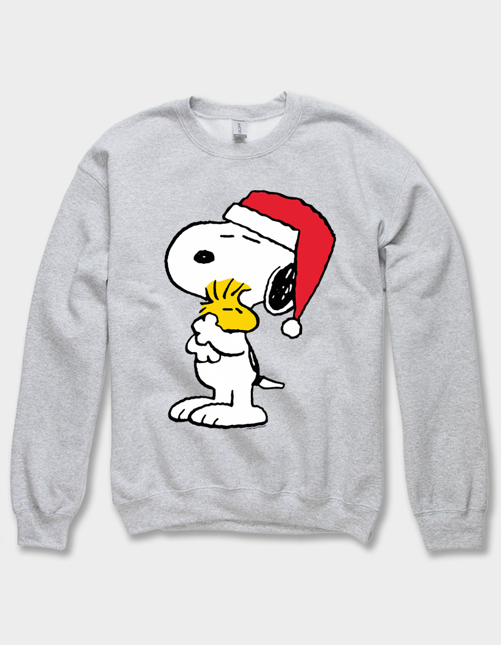 PEANUTS Holiday Hugs Unisex Crewneck Sweatshirt - HEATHER GRAY