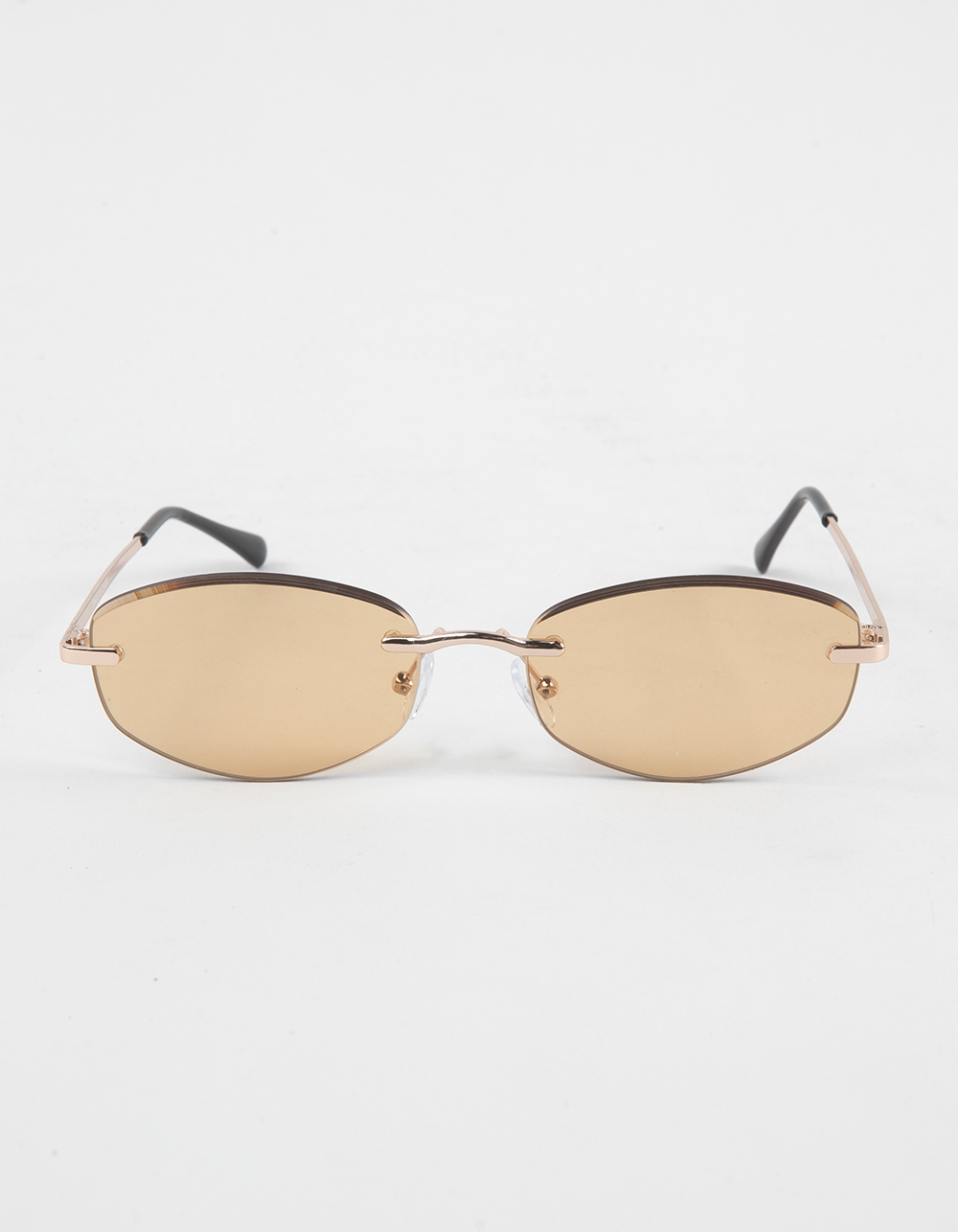 RSQ Rimless Metal Sunglasses - GOLD