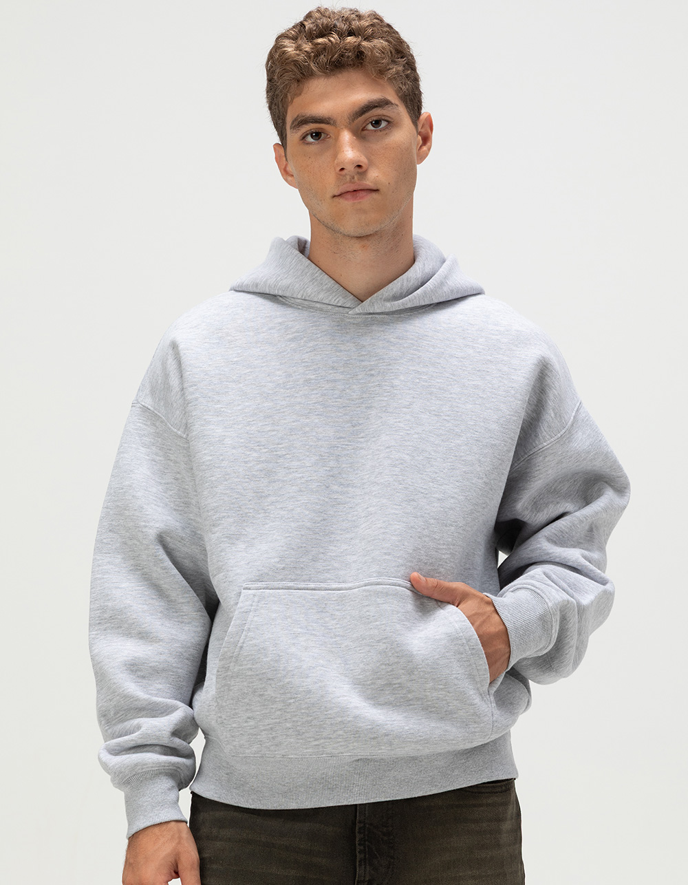 RSQ Mens Oversized Hoodie - HEATHER GRAY