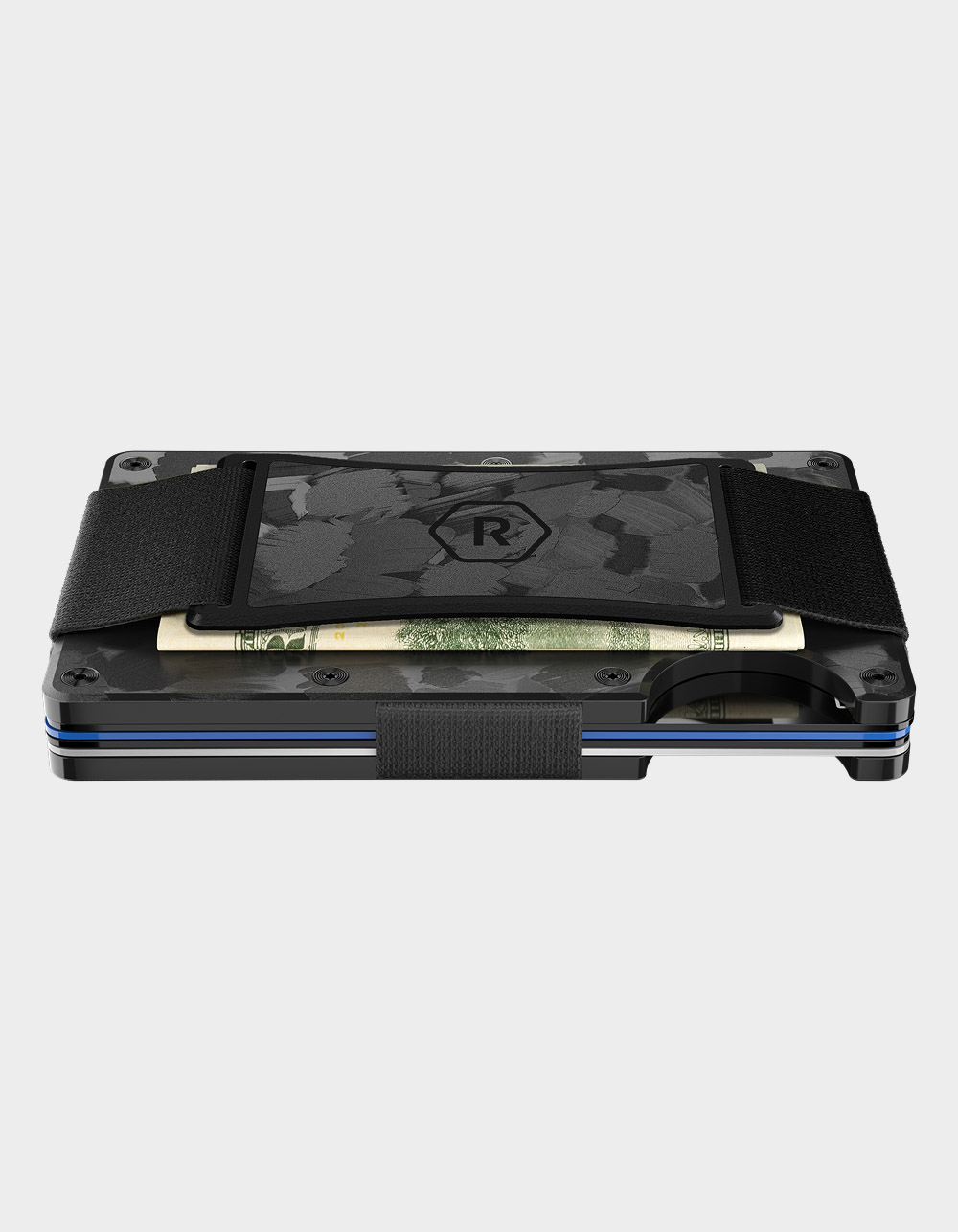 RIDGE WALLETS Forged Carbon Ridge 2.0 Wallet - BLACK