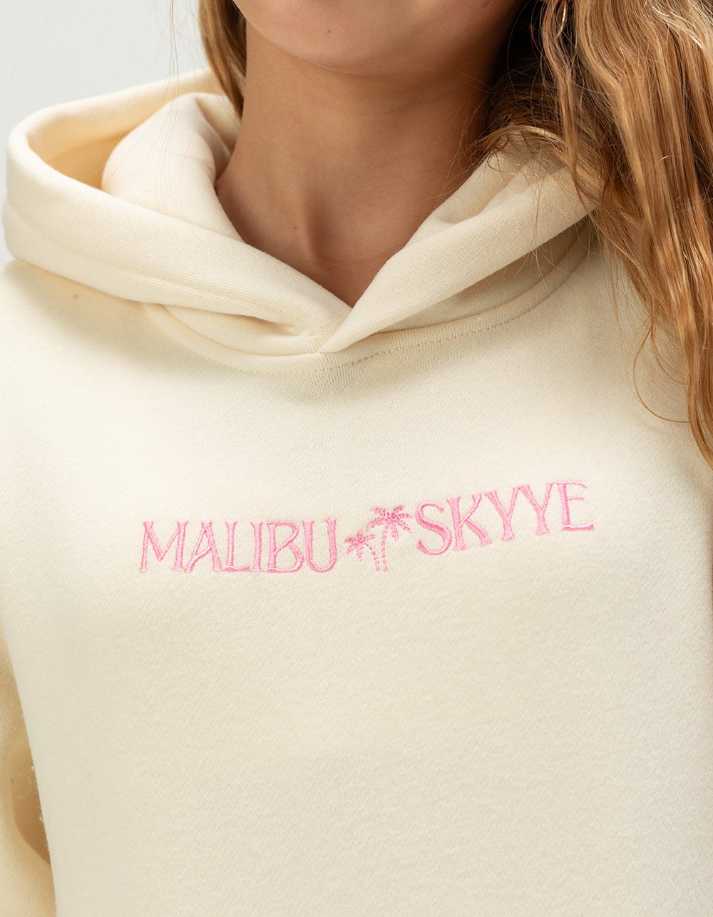 MALIBU SKYYE Under The Palms Girls Hoodie - CREAM