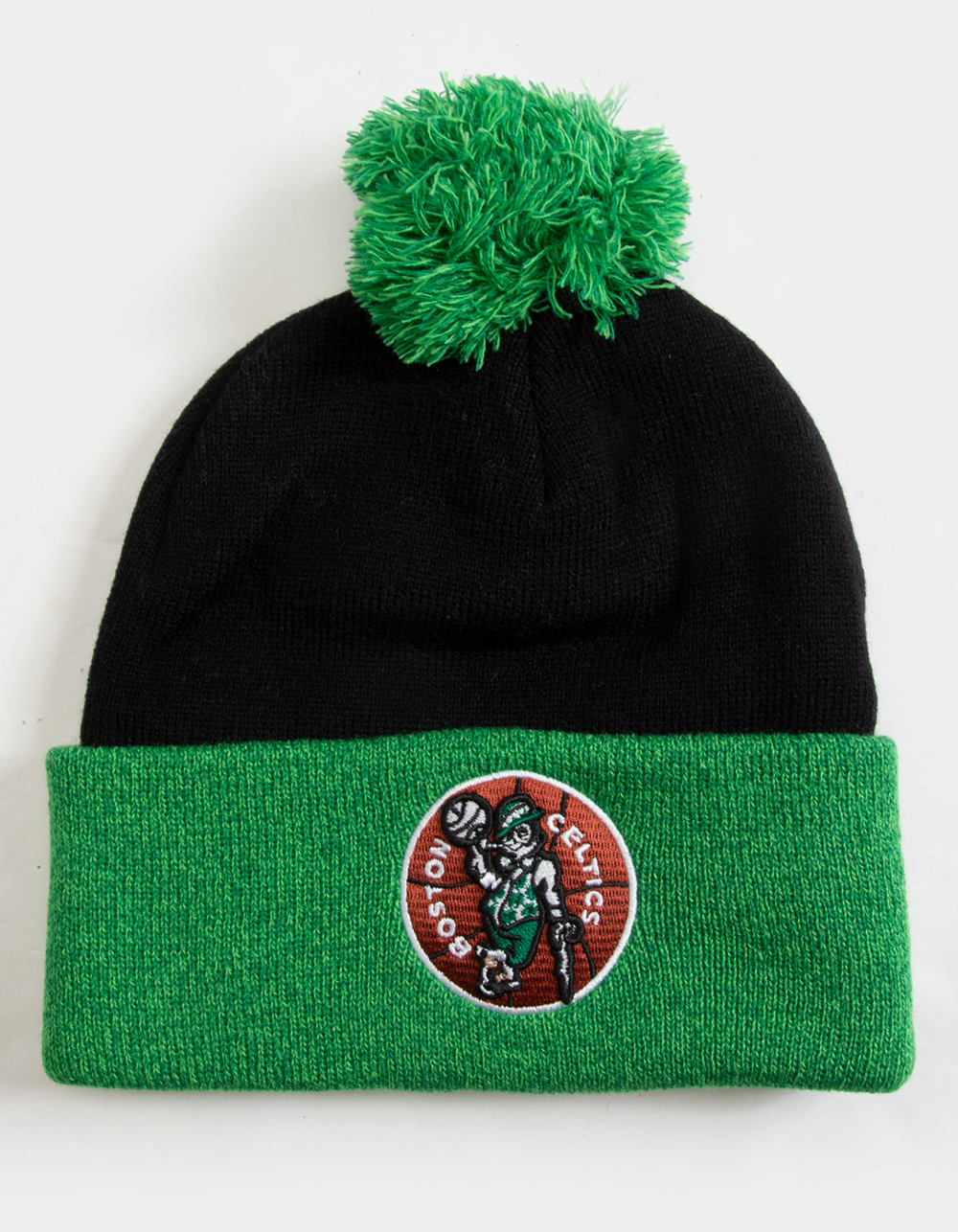 boston celtics pom pom hat