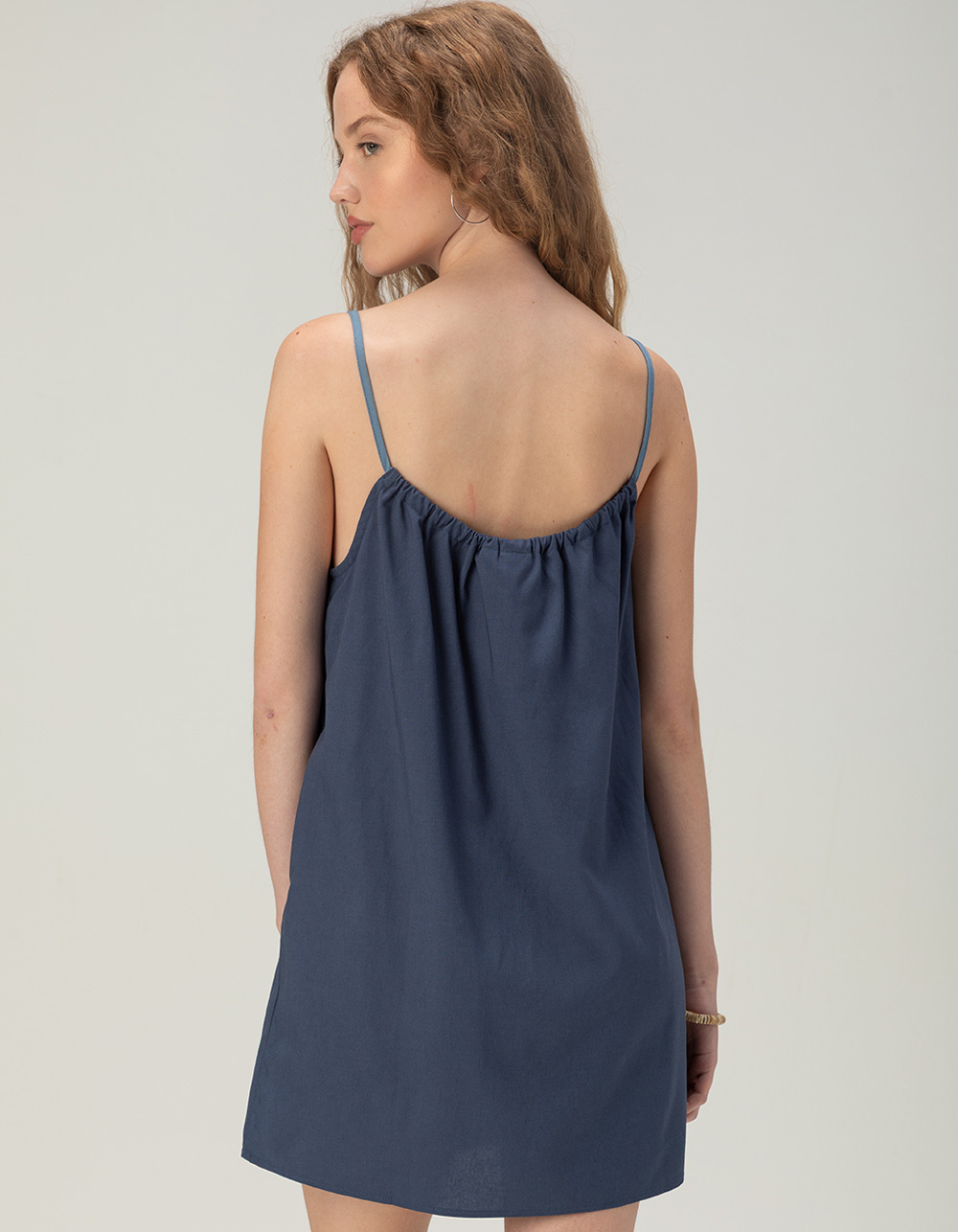 RHYTHM Flora Womens Mini Dress - BLUE